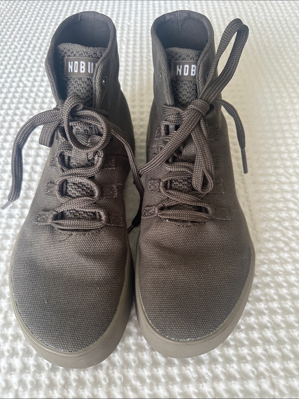 NOBULL Men’s High-Top Sneakers — Olive Green, Size 7.5 - Picture 6 of 6
